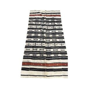 VTG African Trible Fulani Handmade Natural Wedding Blanket 4x8 ft Antique Rare
